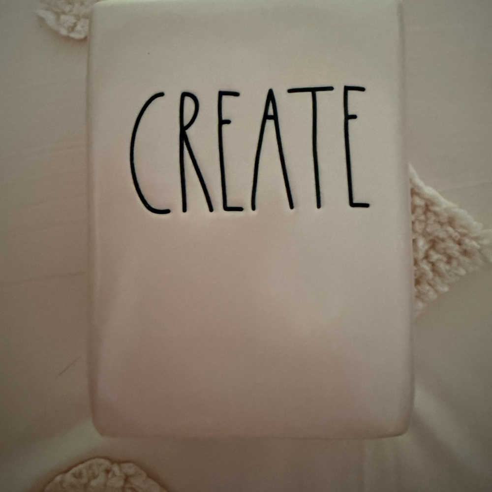 Rae Dunn Pink Ceramic pen holder